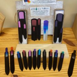 3 1/2"  Czech Republic Colored Glass Nail Files