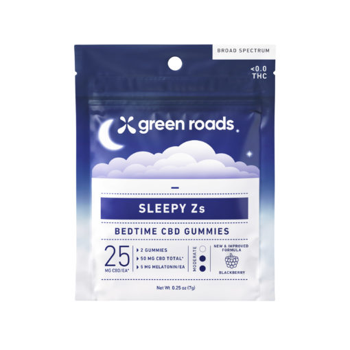 Green Roads Sleepy Z's CBD Gummies 2 Pack, 25MG