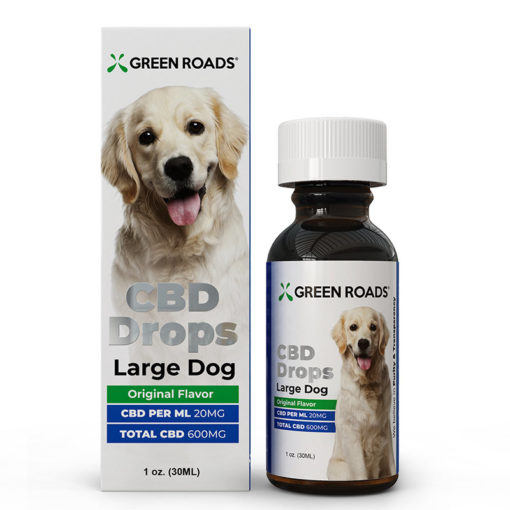 Green Roads Pet CBD Large Dog Drops, 600MG