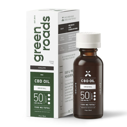 Green Roads Isolate CBD Oil, 50MG