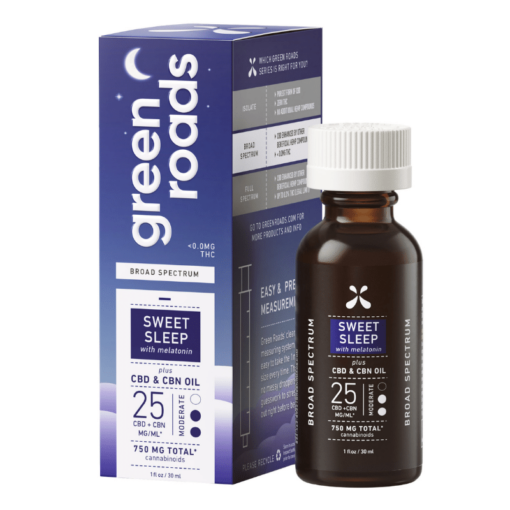 Green Roads Sweet Sleep CBD & CBN Oil, Sleep Aid, 25MG