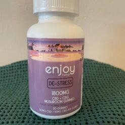 ENJOY  "De-Stress" Full Sp CBD & CBG Mushroom Gummie  50mg  30ct