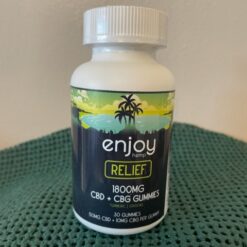 ENJOY  "RELIEF"  Full Spectrum Gummie  CBD + CBG   50mg  30ct