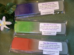 Spa Foot Bar--Crystal Glass File